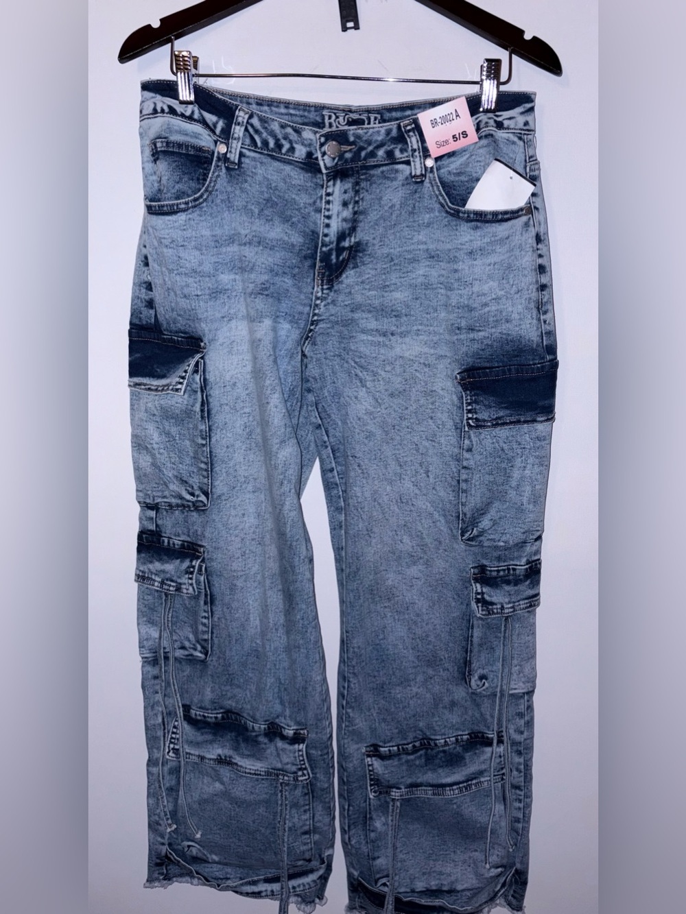 Blue Republic Women Junior Baggy Cargo Jeans